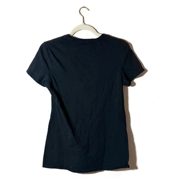 Adidas Black Graphic Tee with Colorful Lettering Women’s Size Medium - Picture 2 of 7